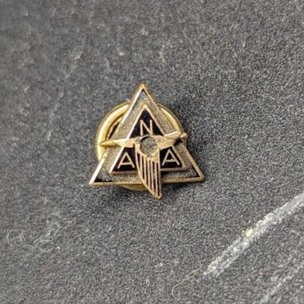 Vintage North American Aviation Employee Service Award Lapel Pin -NAA Screw Back